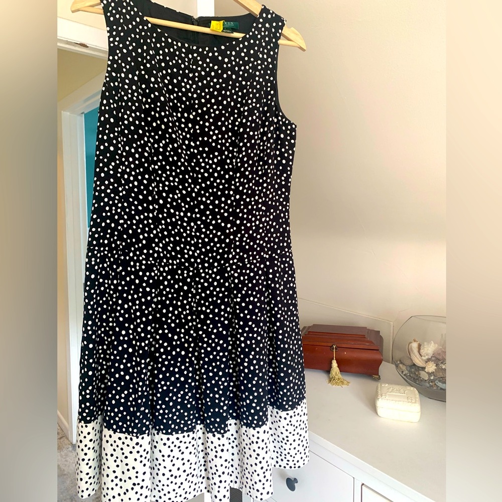 Lauren Ralph Lauren Dress! Sz8 ⚫️⚪️